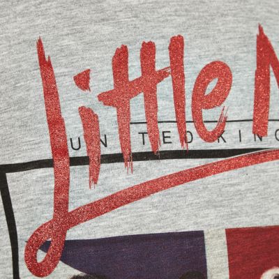 Girls grey Little Mix print t-shirt